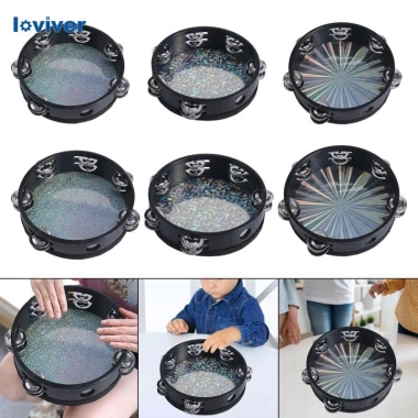 Tambourine trẻ em - bộ gõ trống tay chắc chắn, nhạc cụ âm nhạc 150.700₫