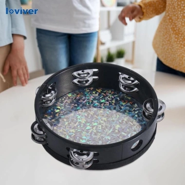 Tambourine trẻ em - bộ gõ trống tay chắc chắn, nhạc cụ âm nhạc 150.700₫