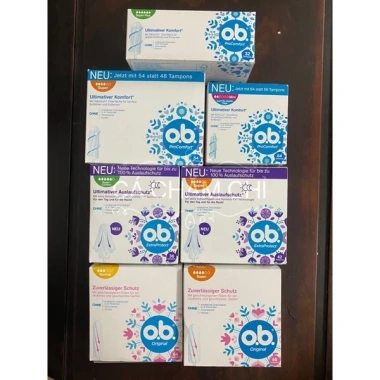 Tampon cao cấp OB Đức đủ size và băng vệ sinh dạng nút Date - Giá chỉ 71.800₫