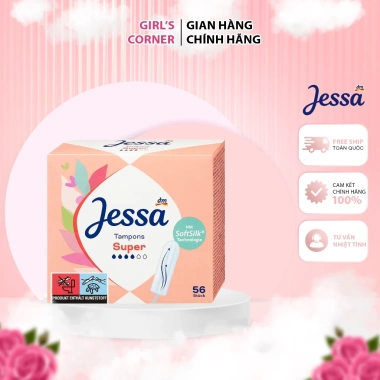 Tampon Jessa Đức dạng ống thấm hút tốt, đa size Mini Normal Super, chỉ 100.000₫ giảm 26.000 2