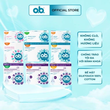 Tampon o.b hàng Đức - Băng vệ sinh tiện lợi, an toàn, giá chỉ 80.000₫