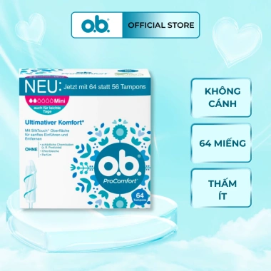 Tampon o.b hàng Đức - Băng vệ sinh tiện lợi, an toàn, giá chỉ 80.000₫