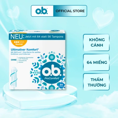 Tampon o.b hàng Đức - Băng vệ sinh tiện lợi, an toàn, giá chỉ 80.000₫ 10 Tampon o.b hàng Đức - Băng vệ sinh tiện lợi, an toàn, giá chỉ 80.000₫ 10