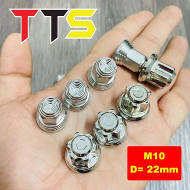 Tán inox lỗ 10 ly vành nhỏ V1 V2, bắt cốt gắp cho Wave, RS, FU 125, FU LED – Giá 42.900đ