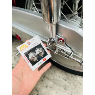 Tán phuộc inox304 CTS CNC nguyên khối 10li cho Wave Dr Neo - Giá ưu đãi 128.000