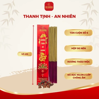 Tàn Trắng Hương Nhang Cuộn Hình Số 6 Thơm Tết - 100 Nén Không Hóa Chất, Cuộn Đẹp Hộp, Giá chỉ 54.750₫ 5