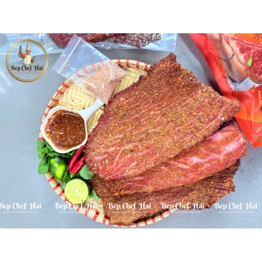 Tặng 02 gói muối chấm - Combo 2 gói Bò Xuyên Tiêu Bếp Chef Hải, Masterchef Phạm Tuấn Hải, giá ưu đãi 746.000