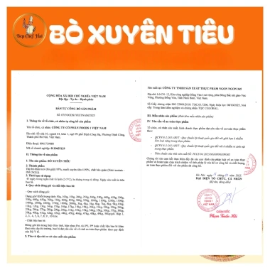 Tặng 02 gói muối chấm - Combo 2 gói Bò Xuyên Tiêu Bếp Chef Hải, Masterchef Phạm Tuấn Hải, giá ưu đãi 746.000