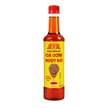 Tặng 1 chai 125ml - Thùng 6 chai Nước mắm nhì truyền thống cá cơm ruột đỏ Làng Chài Xưa 525ml - Chỉ 220.000đ