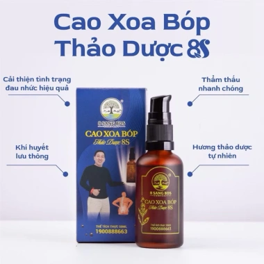 Tặng 1 chai Cao Nâu - Set 5 chai Cao Xoa Bóp Thảo Dược 8S, hỗ trợ cải thiện cơ xương khớp, giá ưu đãi 590.000₫