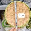 Tặng 10 đũa nhựa đen, Combo 5 đĩa nhựa vân mây đan tre đa size 22‑35cm tròn vuông, đựng hoa quả, bún đậu - Giá chỉ 129k 6