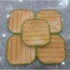 Tặng 10 đũa nhựa đen, Combo 5 đĩa nhựa vân mây đan tre đa size 22‑35cm tròn vuông, đựng hoa quả, bún đậu - Giá chỉ 129k 10