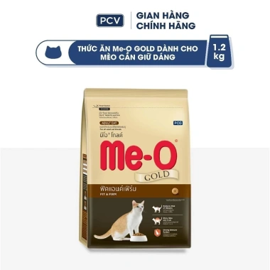 Tặng 2 gói nhỏ - Thức ăn mèo Me-O Gold cao cấp hạt Fit & Firm kiểm soát cân nặng 1,2kg 2
