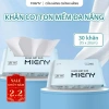TẶNG 2 MÓC Khăn Mặt Khô Cotton MIENY L 200 Tờ - Dày Mềm, Không Rơi Sợi, Giá 125k