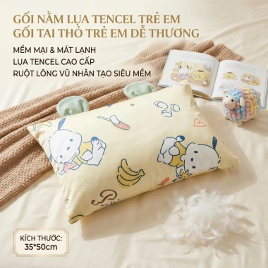 Tặng áo gối Tencel - Gối nấm 35x50 em bé mềm mịn, mát lạnh, thấm hút mồ - 89.000₫ 5 Tặng áo gối Tencel - Gối nấm 35x50 em bé mềm mịn, mát lạnh, thấm hút mồ - 89.000₫ 5