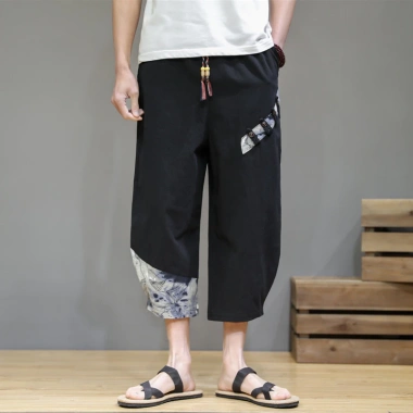Tang Áo Sơ Mi Nam Mùa Hè Trung Quốc Cách Cần Cẩu Mỏng Thêu Khóa Linen 3/4 Tay 15 Tang Áo Sơ Mi Nam Mùa Hè Trung Quốc Cách Cần Cẩu Mỏng Thêu Khóa Linen 3/4 Tay 15