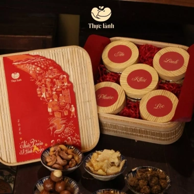 Tặng bao lì xì, túi giấy, hộp quà Tết tre nứa sang trọng, tinh tế, quà ý nghĩa thực lành 3