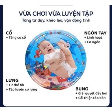 Tặng bơm Thảm Nước 100cm Làm Mát Bé - Đồ Chơi Mùa Hè Giá 90.000 VND