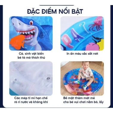 Tặng bơm Thảm Nước 100cm Làm Mát Bé - Đồ Chơi Mùa Hè Giá 90.000 VND