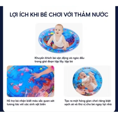 Tặng bơm Thảm Nước 100cm Làm Mát Bé - Đồ Chơi Mùa Hè Giá 90.000 VND