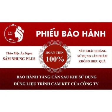 Tăng cân sâm nhung plus - Bảo hành 60v, giá 650.000, hỗ trợ tăng cân nhanh, an toàn 2