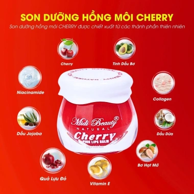 Tặng Cây Cọ Son Dưỡng Hồng Môi CHERRY Chống Nắng 10g MIDI BEAUTY Giá Ưu Đãi 69K 3 Tặng Cây Cọ Son Dưỡng Hồng Môi CHERRY Chống Nắng 10g MIDI BEAUTY Giá Ưu Đãi 69K 3
