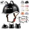 Tặng charm tên - Mũ bảo hiểm nửa đầu cá heo PYL freesize 54-59cm cho nam nữ, giá ưu đãi 165k