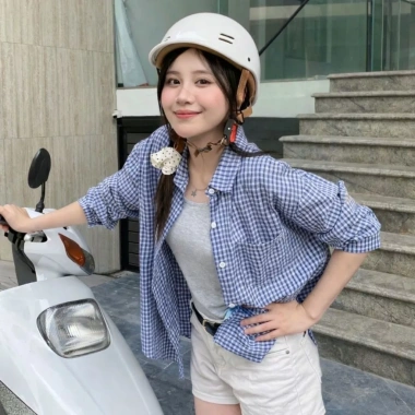Tặng charm tên - Mũ bảo hiểm nửa đầu cá heo PYL freesize 54-59cm cho nam nữ, giá ưu đãi 165k 5