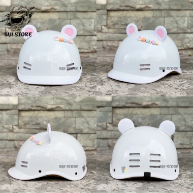 Tặng charm tên - Mũ bảo hiểm nửa đầu cá heo PYL freesize 54-59cm cho nam nữ, giá ưu đãi 165k 6