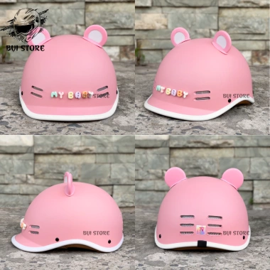 Tặng charm tên - Mũ bảo hiểm nửa đầu cá heo PYL freesize 54-59cm cho nam nữ, giá ưu đãi 165k 8
