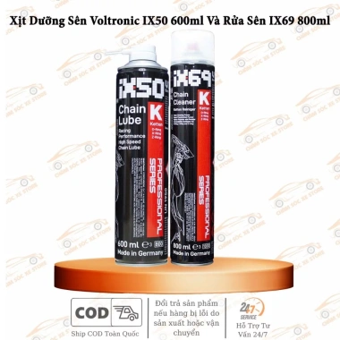 Tặng Cọ Sên - Combo Vệ Sinh Voltronic IX69 + Dưỡng Sên IX50 Giá Ưu Đãi 190k