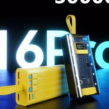 Tặng dây sạc nhanh - Sạc dự phòng PD120W 50.000mAh, pin dự phòng màn hình LED tích hợp, chỉ 218.000₫