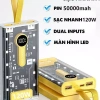 Tặng dây sạc nhanh - Sạc dự phòng PD120W 50.000mAh, pin dự phòng màn hình LED tích hợp, chỉ 218.000₫ 7