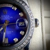 Tặng Hộp Đẹp Đồng Hồ Nam RoLex Xanh Viền Đá Dây Đá Máy Cơ Nhật Bảo Hành 2 Năm