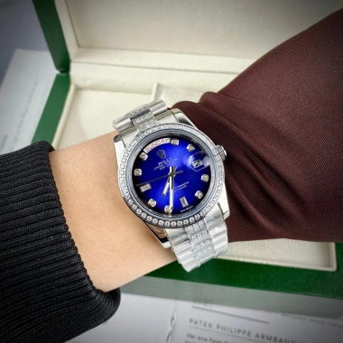 Tặng Hộp Đẹp Đồng Hồ Nam RoLex Xanh Viền Đá Dây Đá Máy Cơ Nhật Bảo Hành 2 Năm 2 Tặng Hộp Đẹp Đồng Hồ Nam RoLex Xanh Viền Đá Dây Đá Máy Cơ Nhật Bảo Hành 2 Năm 2