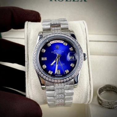 Tặng Hộp Đẹp Đồng Hồ Nam RoLex Xanh Viền Đá Dây Đá Máy Cơ Nhật Bảo Hành 2 Năm 3 Tặng Hộp Đẹp Đồng Hồ Nam RoLex Xanh Viền Đá Dây Đá Máy Cơ Nhật Bảo Hành 2 Năm 3