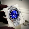 Tặng Hộp Đẹp Đồng Hồ Nam RoLex Xanh Viền Đá Dây Đá Máy Cơ Nhật Bảo Hành 2 Năm 4