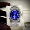 Tặng Hộp Đẹp Đồng Hồ Nam RoLex Xanh Viền Đá Dây Đá Máy Cơ Nhật Bảo Hành 2 Năm 10