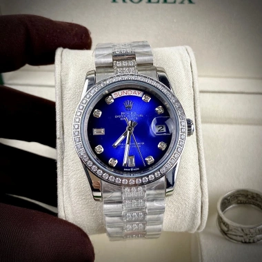 Tặng Hộp Đẹp Đồng Hồ Nam RoLex Xanh Viền Đá Dây Đá Máy Cơ Nhật Bảo Hành 2 Năm 10 Tặng Hộp Đẹp Đồng Hồ Nam RoLex Xanh Viền Đá Dây Đá Máy Cơ Nhật Bảo Hành 2 Năm 10