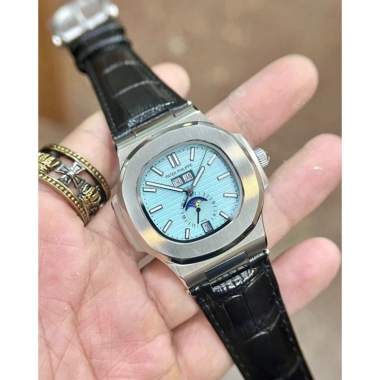 Tặng Hộp Đồng Hồ Nam Patek Philipp PA525 40mm Viền Trơn Dây Da Automatic Nhật Tặng Hộp Đồng Hồ Nam Patek Philipp PA525 40mm Viền Trơn Dây Da Automatic Nhật