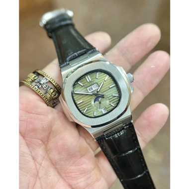 Tặng Hộp Đồng Hồ Nam Patek Philipp PA525 40mm Viền Trơn Dây Da Automatic Nhật 7 Tặng Hộp Đồng Hồ Nam Patek Philipp PA525 40mm Viền Trơn Dây Da Automatic Nhật 7