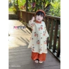 Tặng Kèm Bờm Set Áo Dài Bé Gái Tơ Lụa Cô Tiên Joeyna - Lụa Cao Cấp, Áo Dài Tết 425k 3
