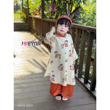 Tặng Kèm Bờm Set Áo Dài Bé Gái Tơ Lụa Cô Tiên Joeyna - Lụa Cao Cấp, Áo Dài Tết 425k 3 Tặng Kèm Bờm Set Áo Dài Bé Gái Tơ Lụa Cô Tiên Joeyna - Lụa Cao Cấp, Áo Dài Tết 425k 3
