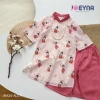 Tặng Kèm Bờm Set Áo Dài Bé Gái Tơ Lụa Cô Tiên Joeyna - Lụa Cao Cấp, Áo Dài Tết 425k 5