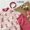 Tặng Kèm Bờm Set Áo Dài Bé Gái Tơ Lụa Cô Tiên Joeyna - Lụa Cao Cấp, Áo Dài Tết 425k 7