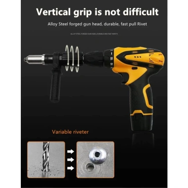 Tặng kèm đinh rive nhôm - Bộ đầu kít rút đinh có tay cầm 222, giá chỉ 178.000₫ 5