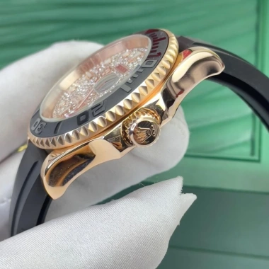 Tặng kèm hộp Đồng hồ nam Rolex Yacht Master 41mm máy cơ Nhật Bản full đá CZ dây silicone - Giá ưu đãi 3,5 triệu 4 Tặng kèm hộp Đồng hồ nam Rolex Yacht Master 41mm máy cơ Nhật Bản full đá CZ dây silicone - Giá ưu đãi 3,5 triệu 4