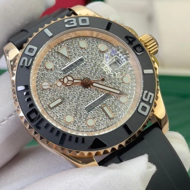 Tặng kèm hộp Đồng hồ nam Rolex Yacht Master 41mm máy cơ Nhật Bản full đá CZ dây silicone - Giá ưu đãi 3,5 triệu 6 Tặng kèm hộp Đồng hồ nam Rolex Yacht Master 41mm máy cơ Nhật Bản full đá CZ dây silicone - Giá ưu đãi 3,5 triệu 6