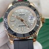 Tặng kèm hộp Đồng hồ nam Rolex Yacht Master 41mm máy cơ Nhật Bản full đá CZ dây silicone - Giá ưu đãi 3,5 triệu 7