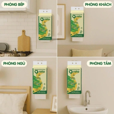Tặng móc Combo 5/10 bịng Khăn giấy rút treo Roto 4 lớp 1.280 tờ - Giá chỉ 173.107₫